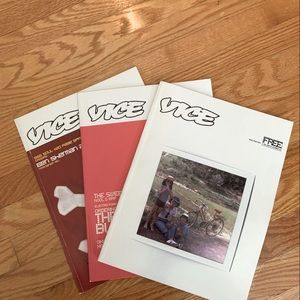Lot of 3 Vice Magazines (vol 8 number 6, vol 8 number 2, vol 7 number 9)